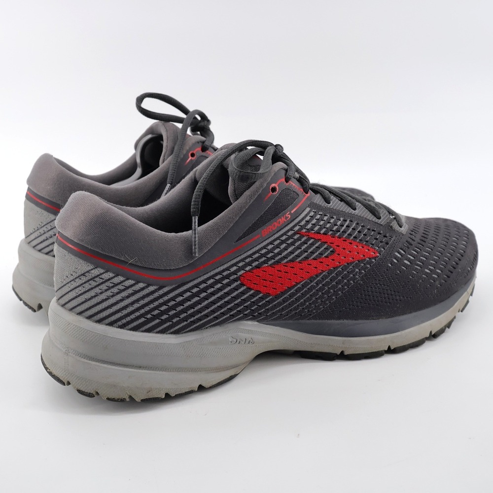 Brooks Launch 5 Running Shoes Gray Red Mens 9